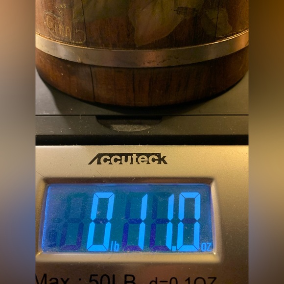 Basketville Hard Wood floral Painted Barrel - Picture 10 of 10